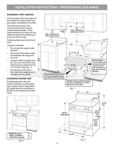 how to install frigidaire gas oven